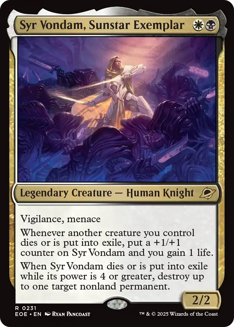 Syr Vondam, Sunstar Exemplar from Edge of Eternities - Magic: The Gathering
