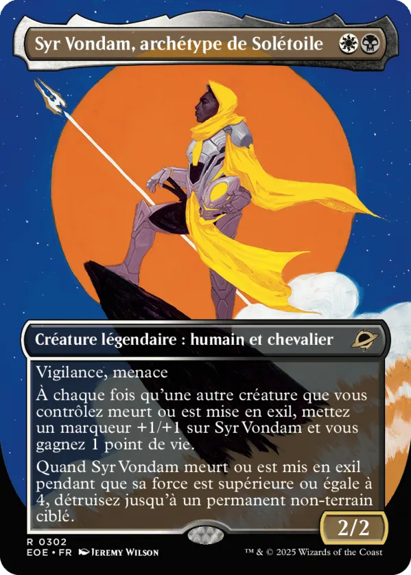 Syr Vondam, archétype de Solétoile — Edge of Eternities — Magic: The Gathering