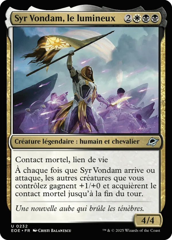 Syr Vondam, le lumineux — Edge of Eternities — Magic: The Gathering