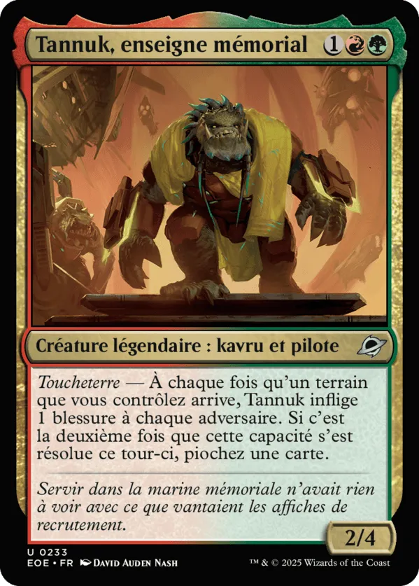 Tannuk, enseigne mémorial — Edge of Eternities — Magic: The Gathering