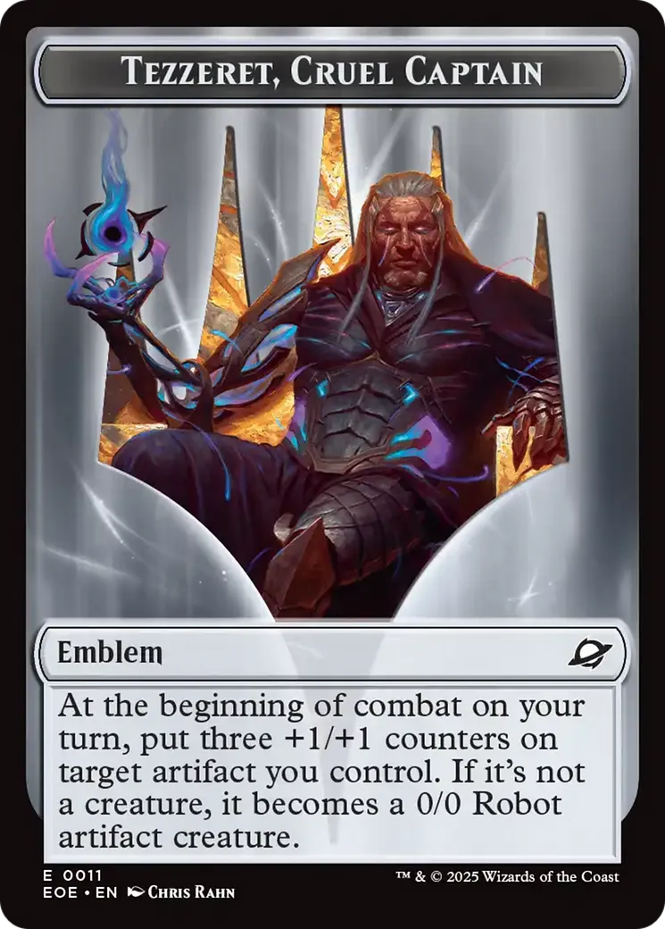 Tezzeret, Cruel Captain Emblem — Edge of Eternities — Magic: The Gathering