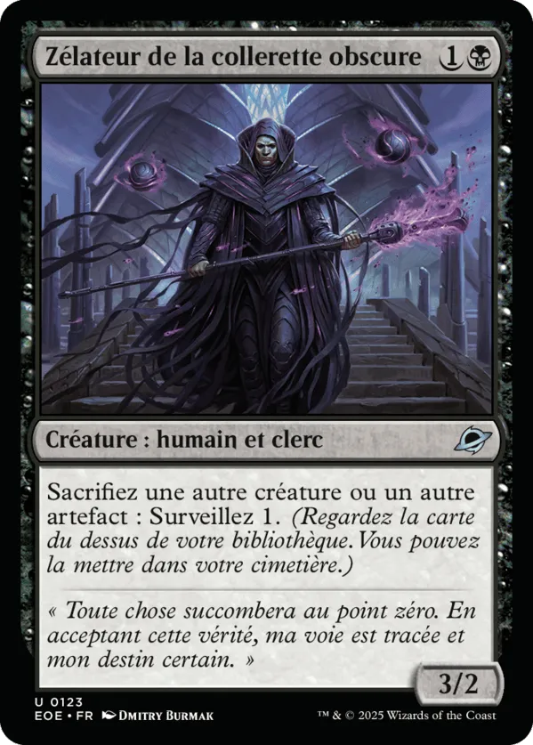 Zélateur de la collerette obscure — Edge of Eternities — Magic: The Gathering