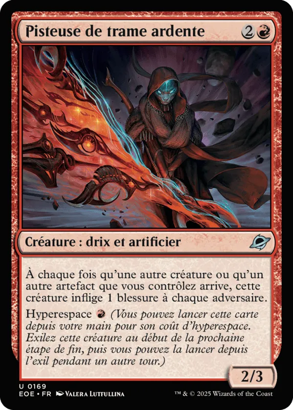 Pisteuse de trame ardente — Edge of Eternities — Magic: The Gathering