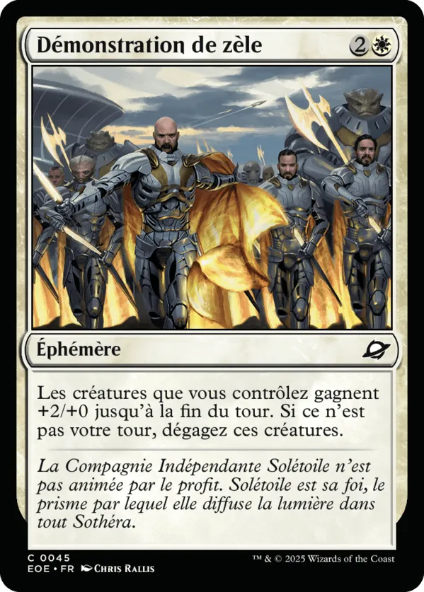 Démonstration de zèle — Edge of Eternities — Magic: The Gathering
