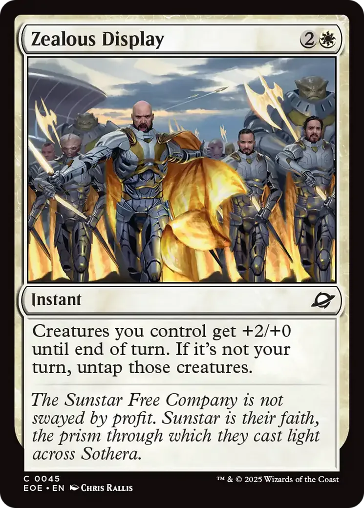 Zealous Display — Edge of Eternities — Magic: The Gathering