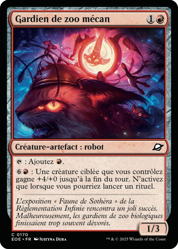Gardien de zoo mécan — Edge of Eternities — Magic: The Gathering