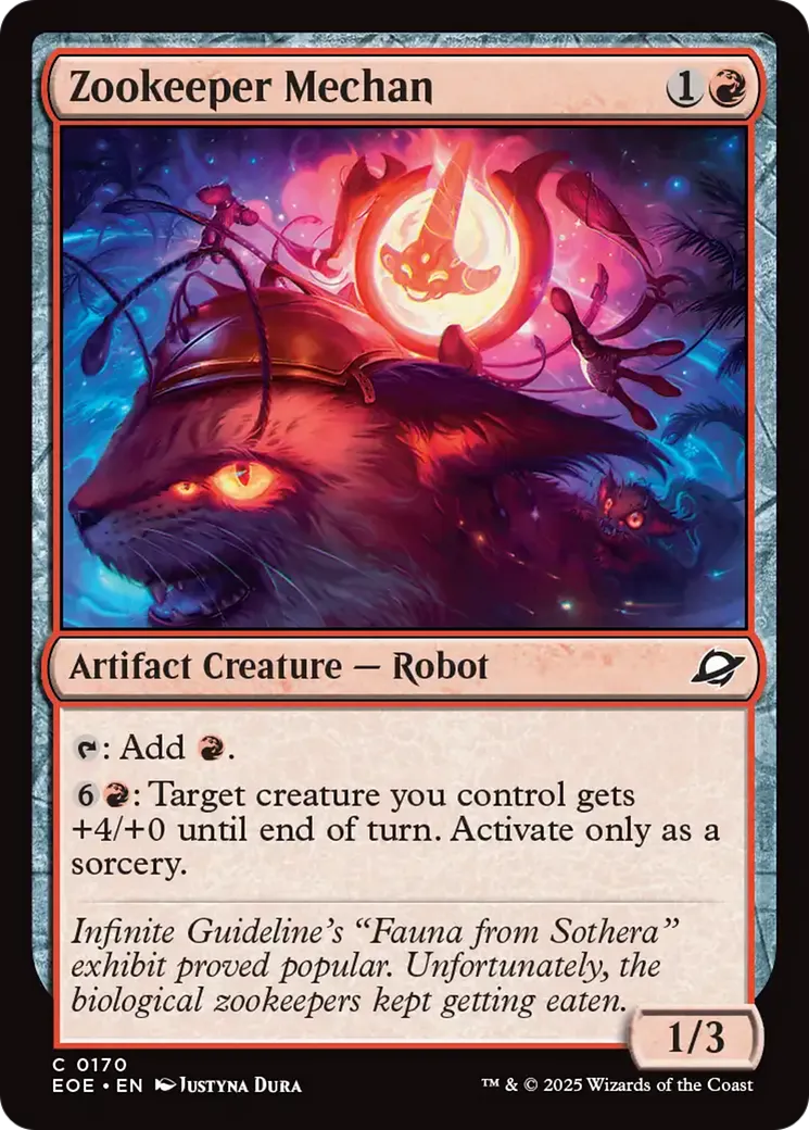 Gardien de zoo mécan — Edge of Eternities — Magic: The Gathering