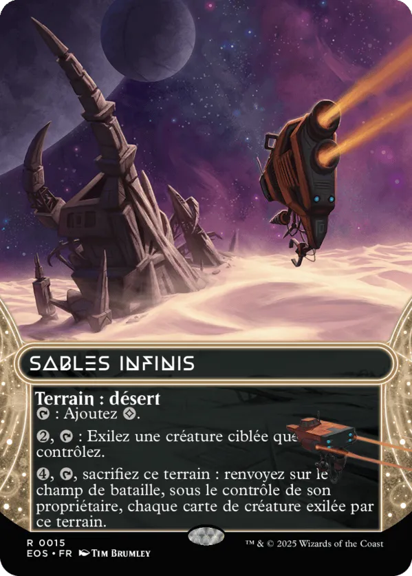 Sables infinis — Edge of Eternities: Stellar Sights — Magic: The Gathering