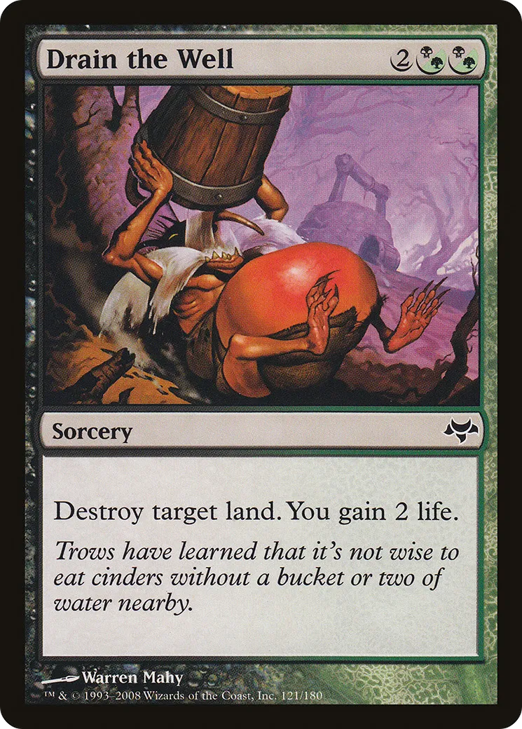 Assèchement du puits — Eventide — Magic: The Gathering