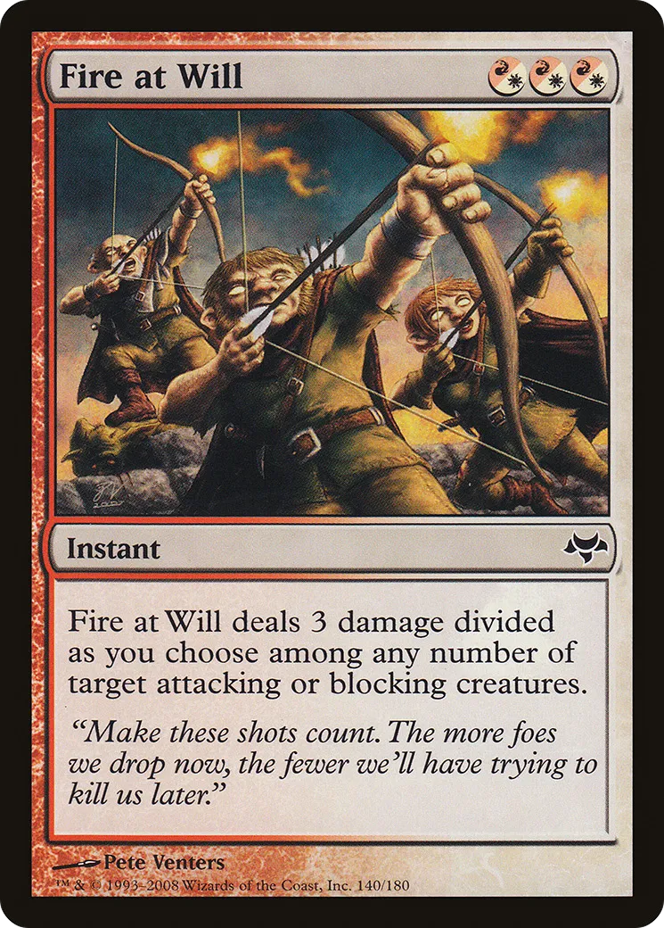 Feu à volonté — Eventide — Magic: The Gathering