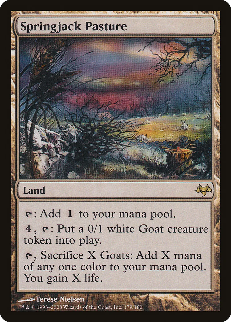 Springjack Pasture — Eventide — Magic: The Gathering