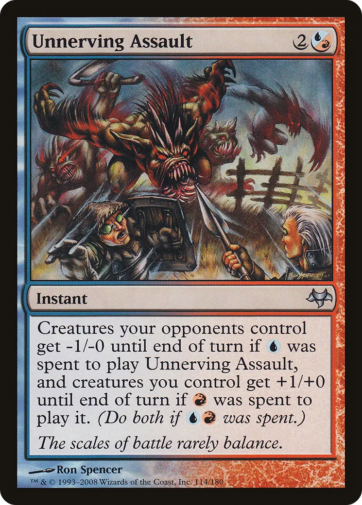 Unnerving Assault — Eventide — Magic: The Gathering