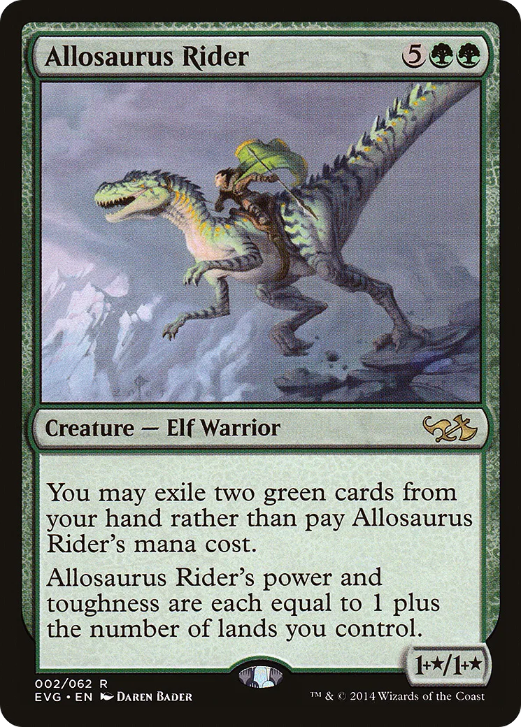 Chevaucheur d'allosaure — Duel Decks Anthology: Elves vs. Goblins — Magic: The Gathering