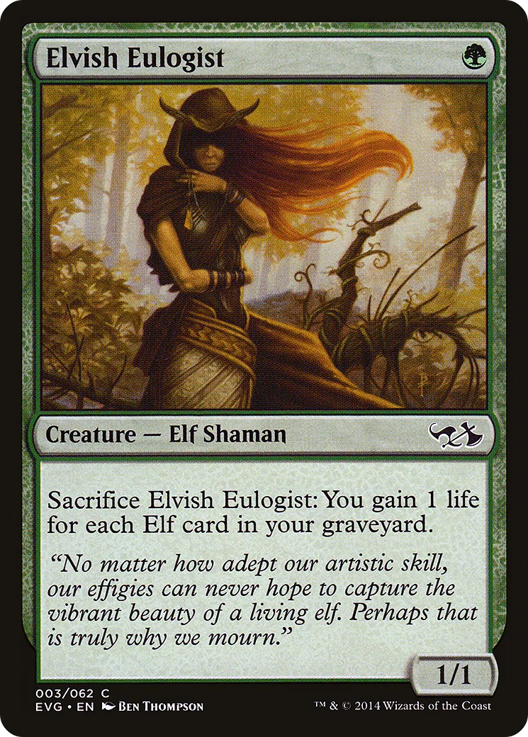 Eulogiste elfe — Duel Decks Anthology: Elves vs. Goblins — Magic: The Gathering