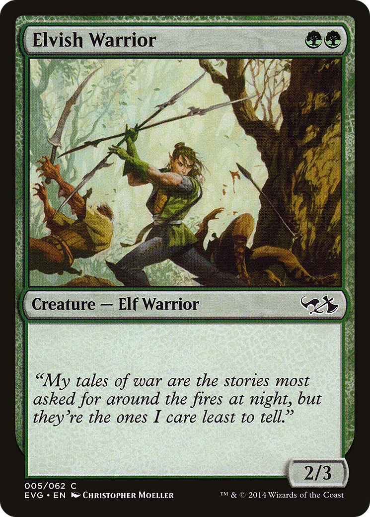 Guerrier elfe — Duel Decks Anthology: Elves vs. Goblins — Magic: The Gathering