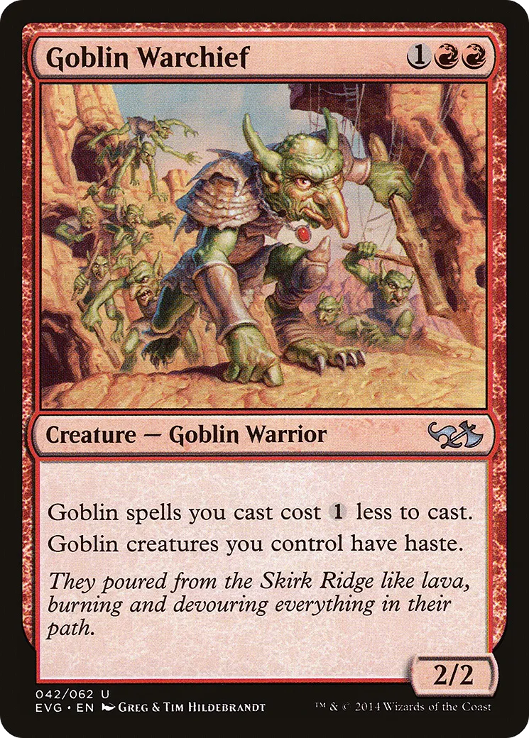Chef de guerre gobelin from Duel Decks Anthology: Elves vs. Goblins - Magic: The Gathering