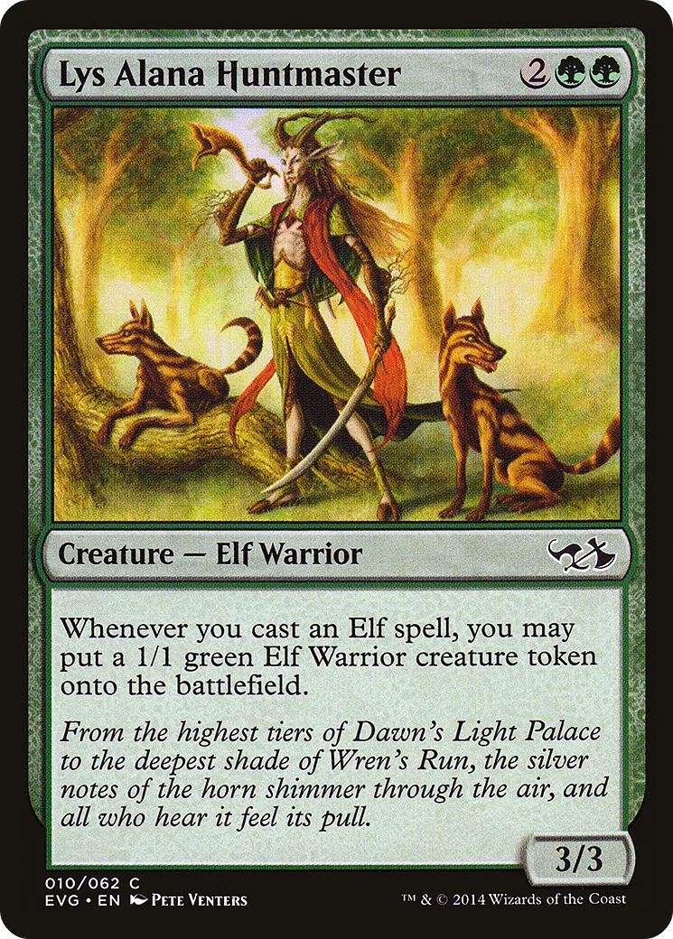 Maître-chasseur de Lys Alana — Duel Decks Anthology: Elves vs. Goblins — Magic: The Gathering