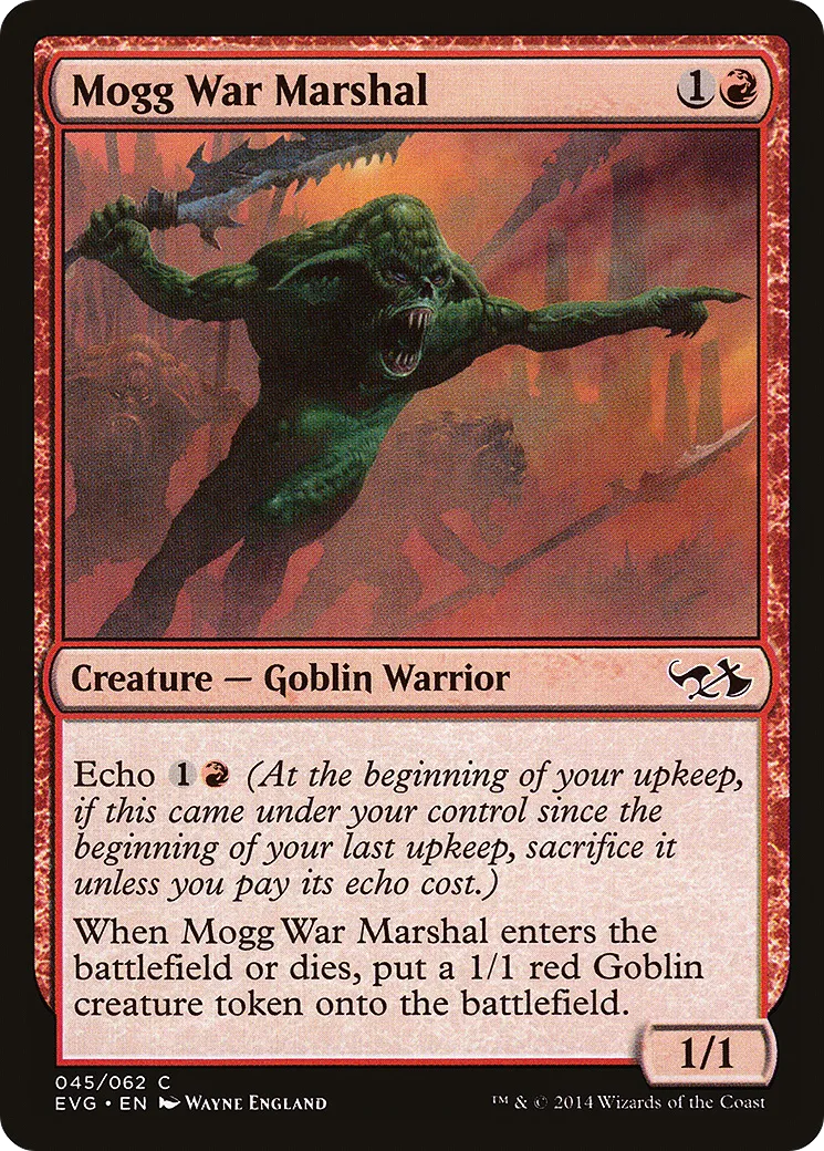 Maréchal de guerre mogg — Duel Decks Anthology: Elves vs. Goblins — Magic: The Gathering