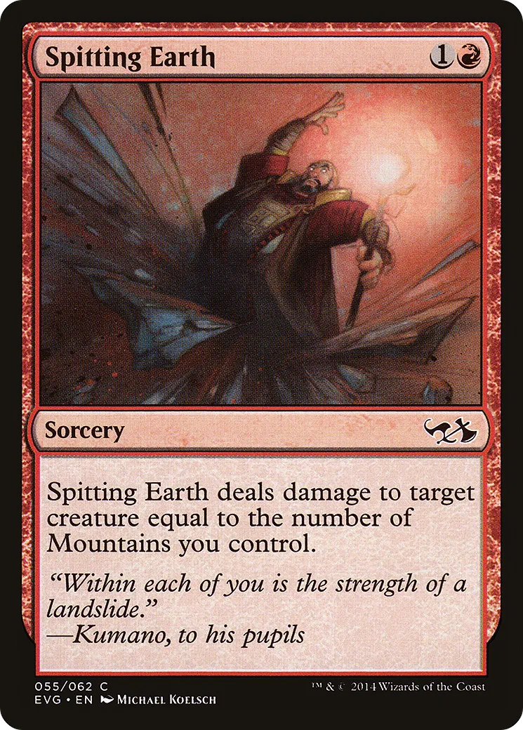 Expectoration tellurique — Duel Decks Anthology: Elves vs. Goblins — Magic: The Gathering
