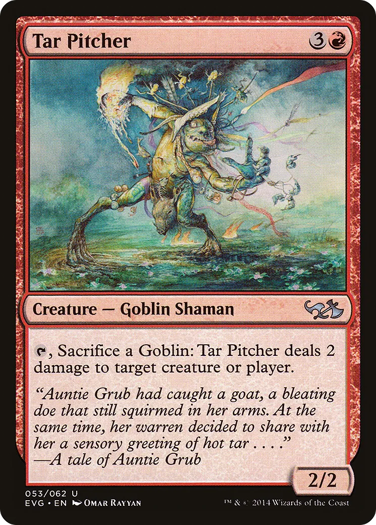 Lanceur de goudron — Duel Decks Anthology: Elves vs. Goblins — Magic: The Gathering