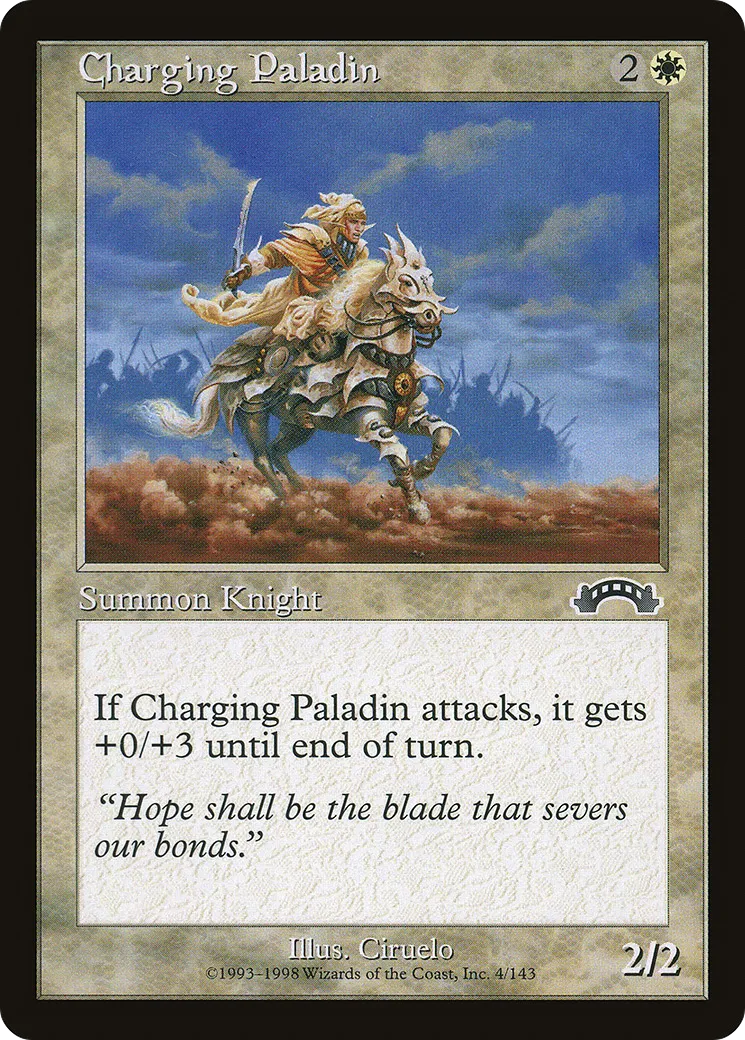Charging Paladin — Exodus — Magic: The Gathering