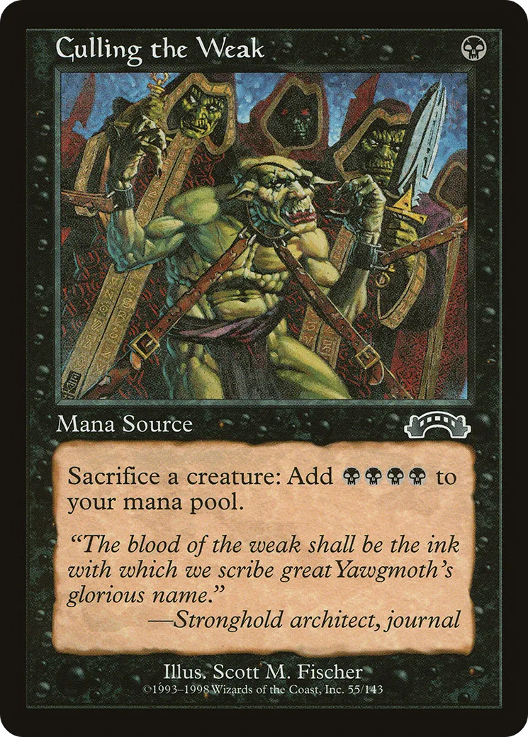 Culling the Weak — Exodus — Magic: The Gathering