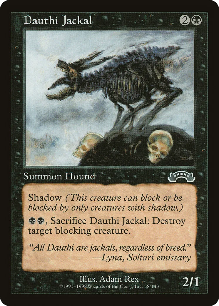 Chacal dauthi — Exodus — Magic: The Gathering