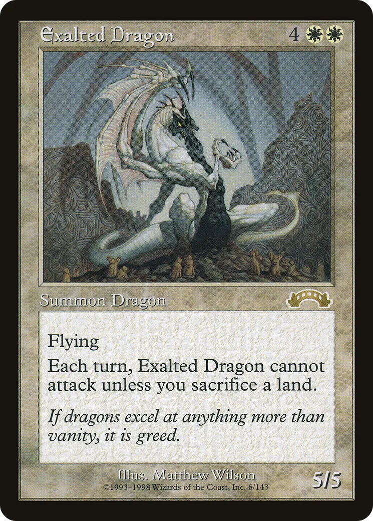 Exalted Dragon — Exodus — Magic: The Gathering