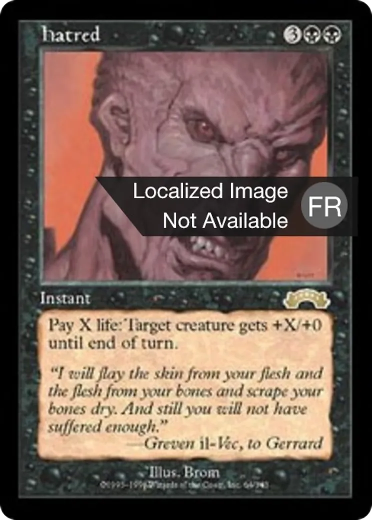 Haine — Exodus — Magic: The Gathering