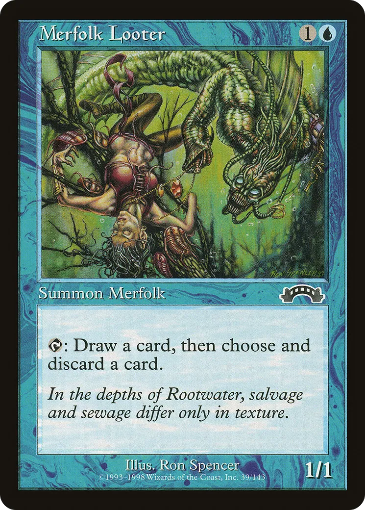 Merfolk Looter — Exodus — Magic: The Gathering