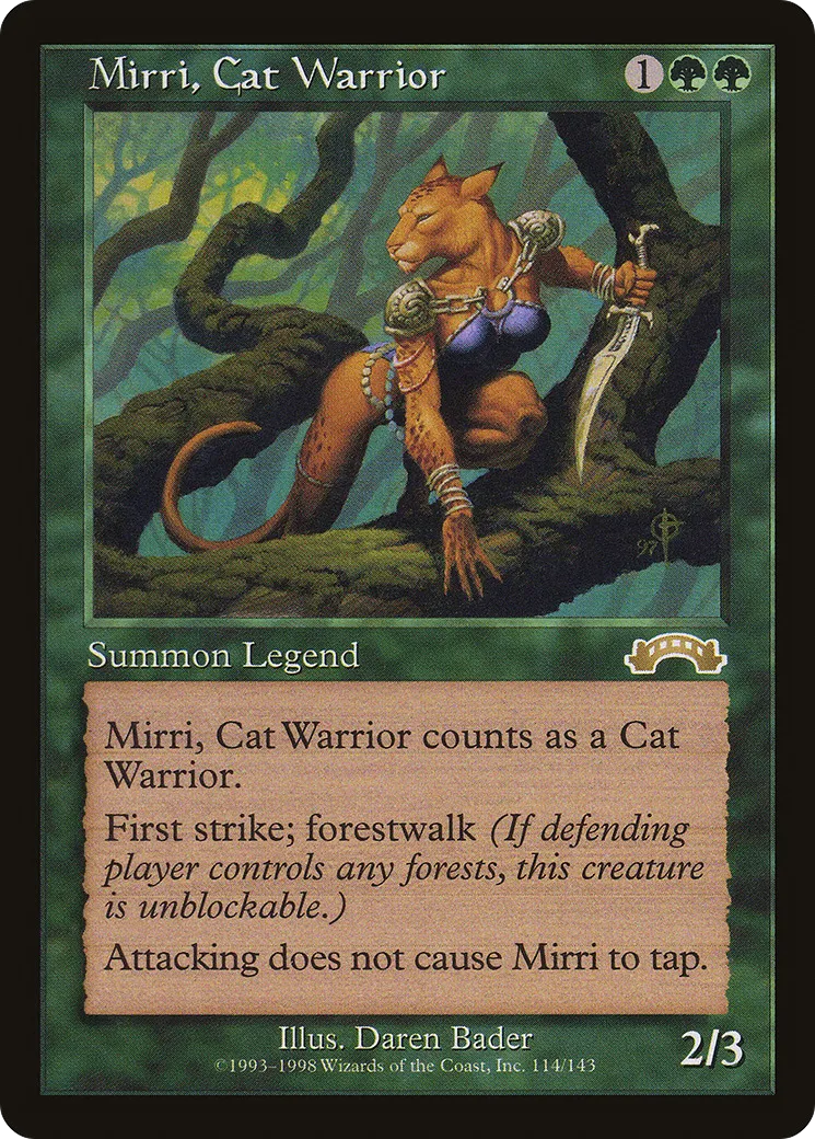 Mirri, Cat Warrior — Exodus — Magic: The Gathering