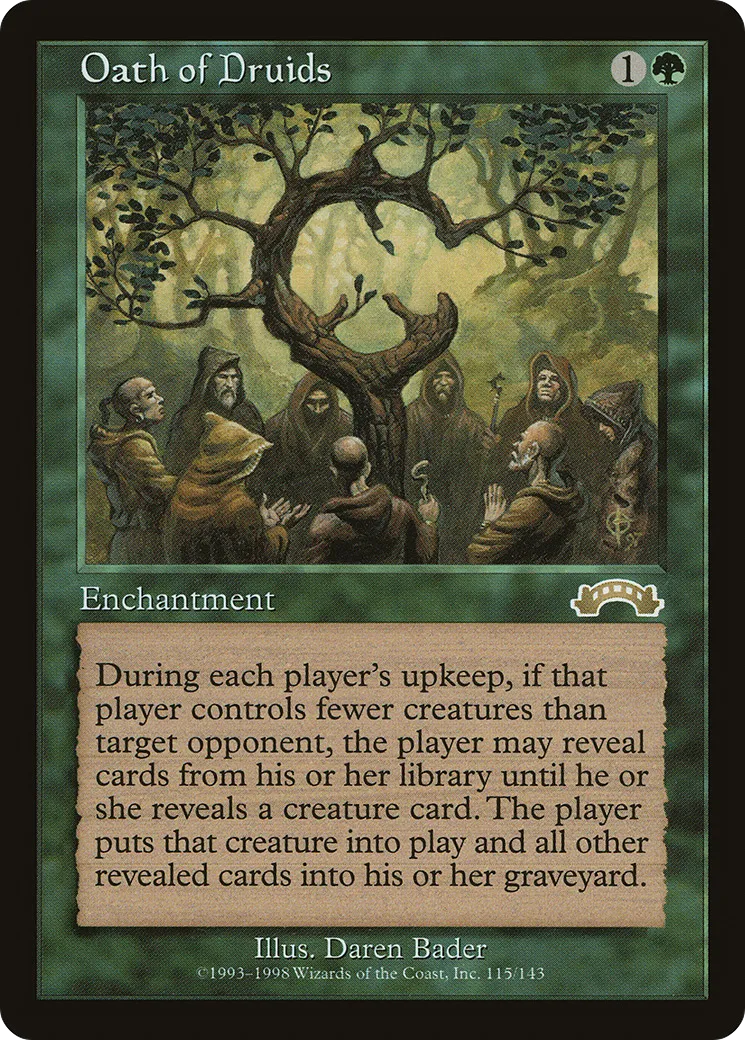 Oath of Druids — Exodus — Magic: The Gathering