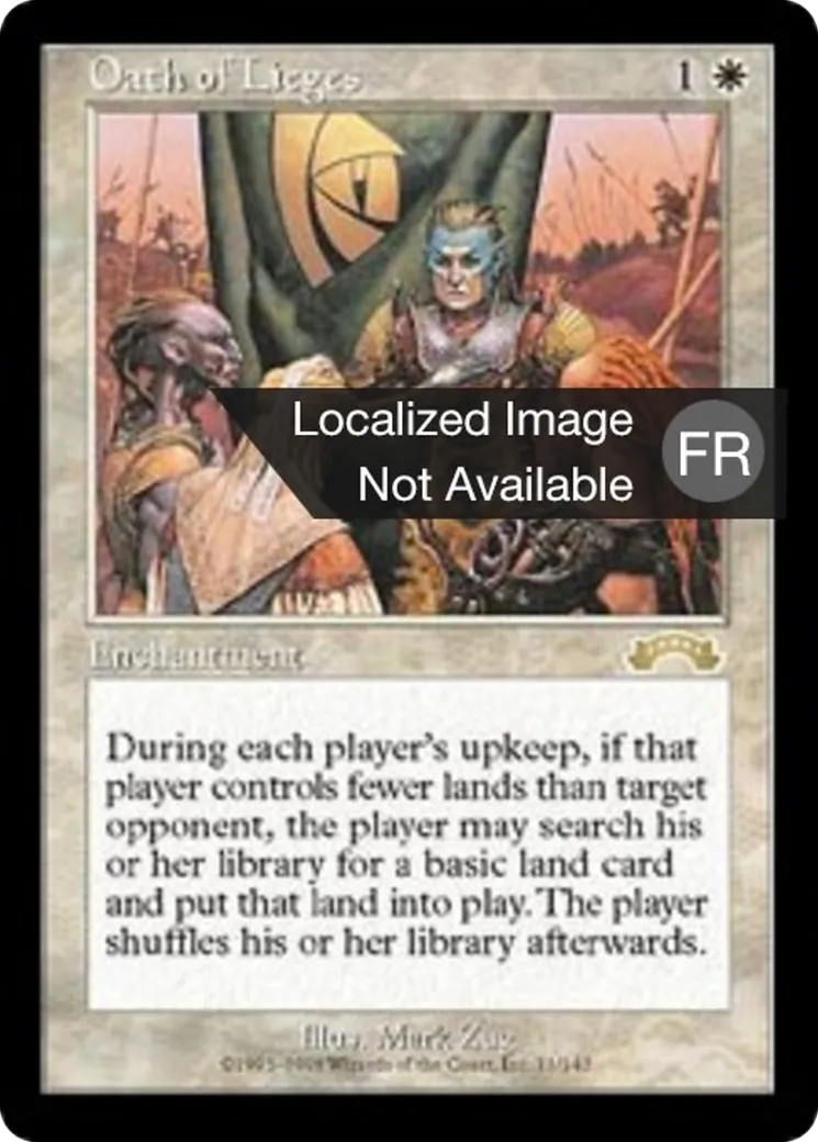 Serment des hommes liges — Exodus — Magic: The Gathering