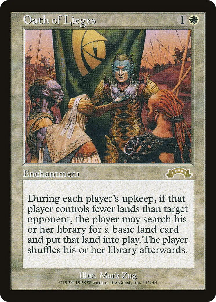 Oath of Lieges — Exodus — Magic: The Gathering