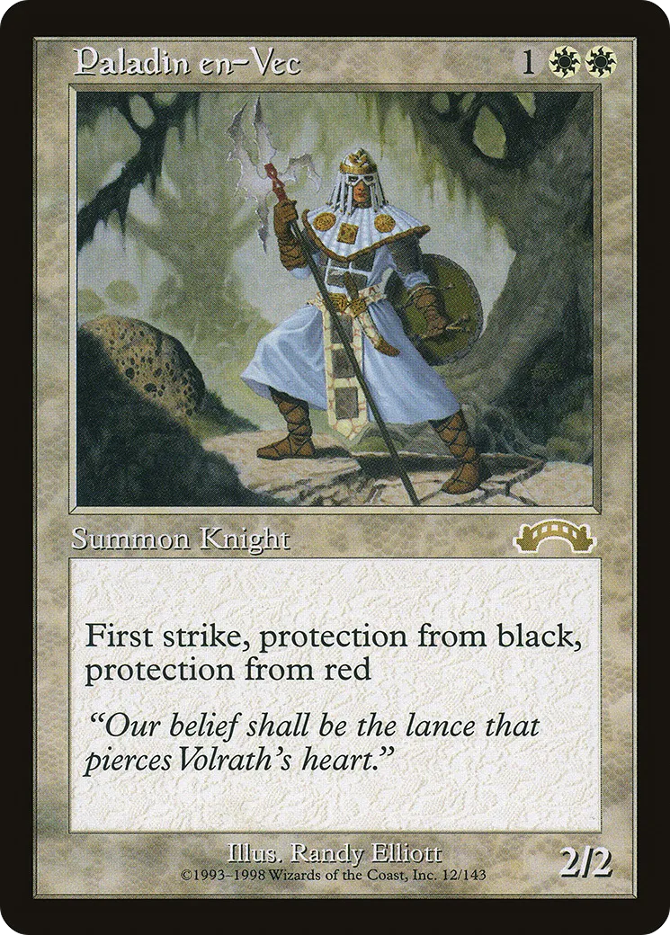 Paladin en-Vec — Exodus — Magic: The Gathering