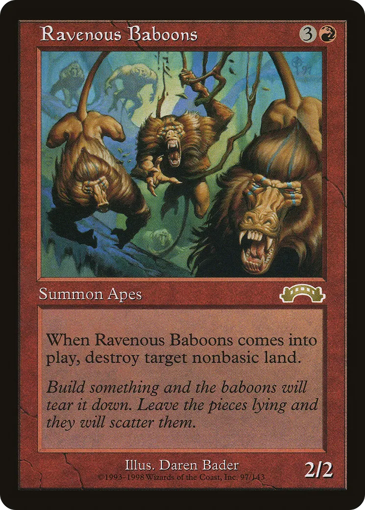 Ravenous Baboons — Exodus — Magic: The Gathering