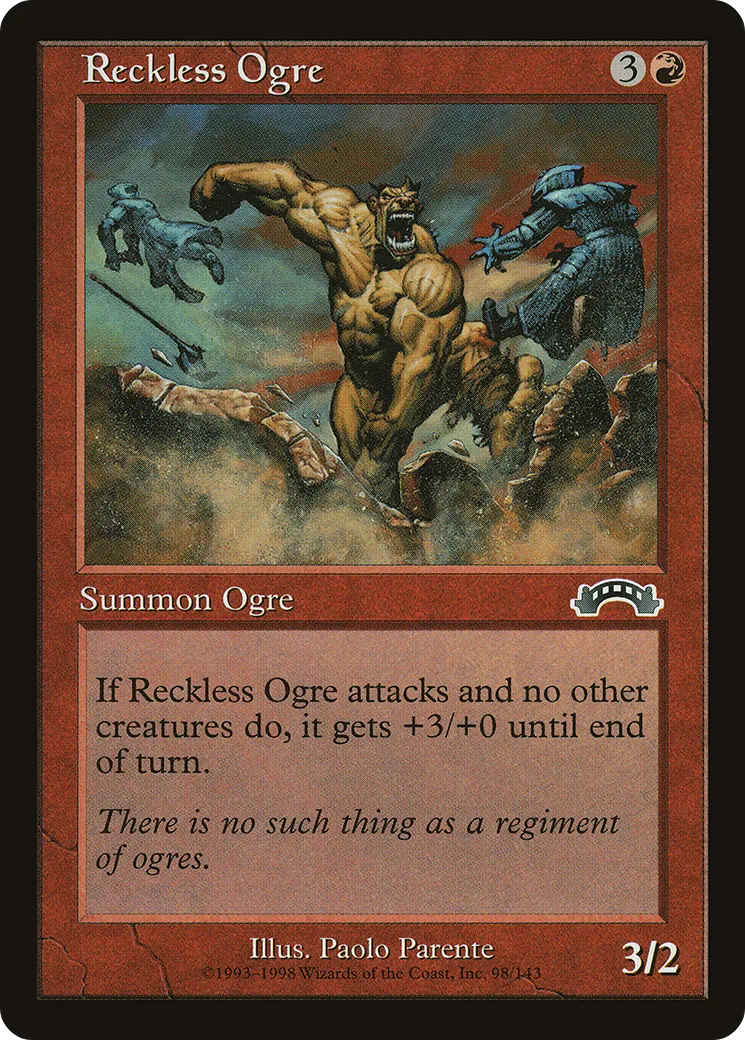 Reckless Ogre — Exodus — Magic: The Gathering