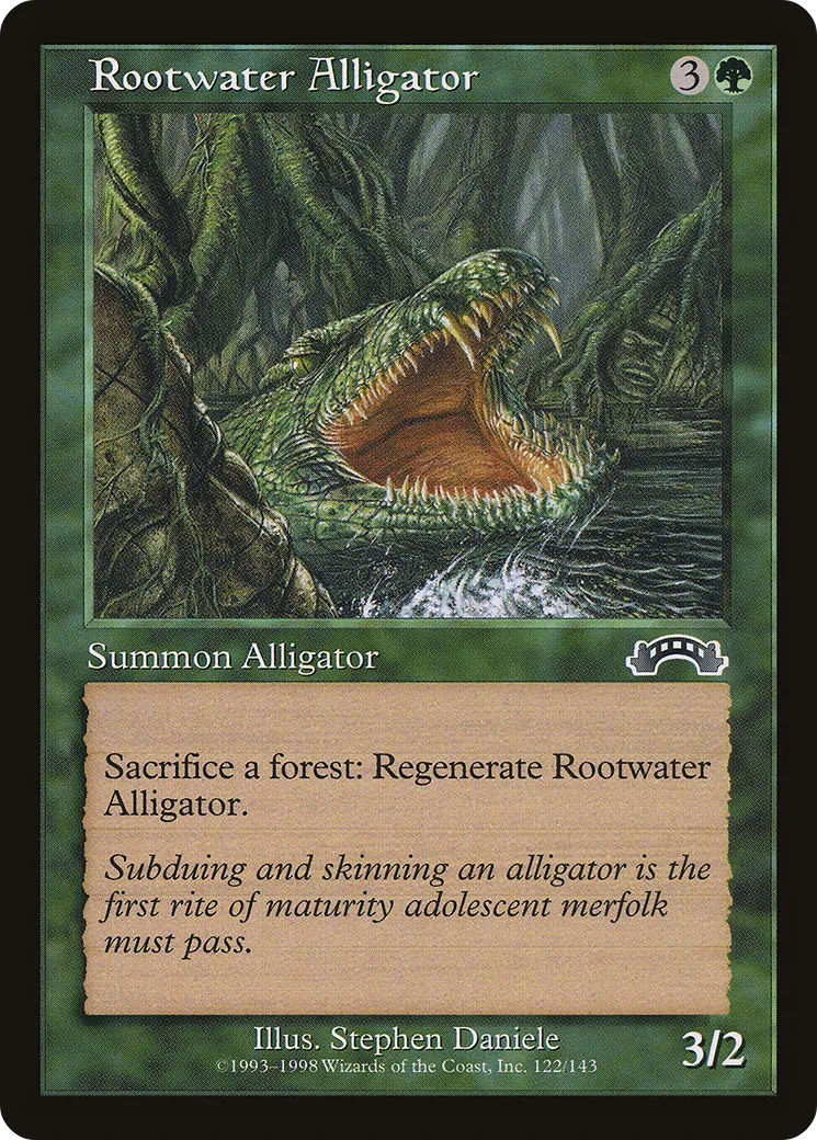 Rootwater Alligator — Exodus — Magic: The Gathering