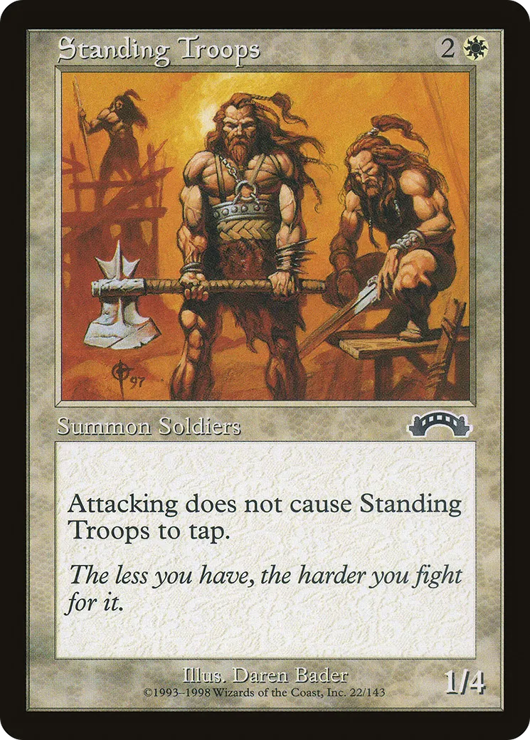 Standing Troops — Exodus — Magic: The Gathering