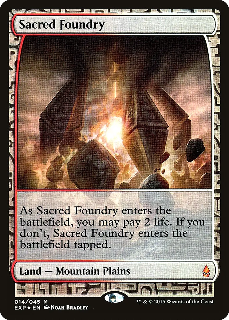Sacred Foundry from Zendikar Expeditions - Magic: The Gathering
