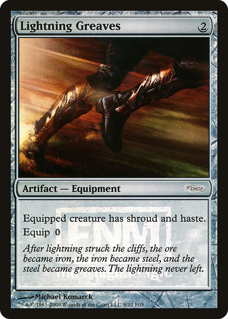 Lightning Greaves — Friday Night Magic 2009 — Magic: The Gathering