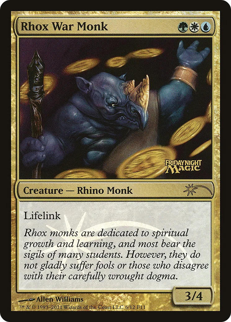 Moine de guerre rhox — Friday Night Magic 2011 — Magic: The Gathering