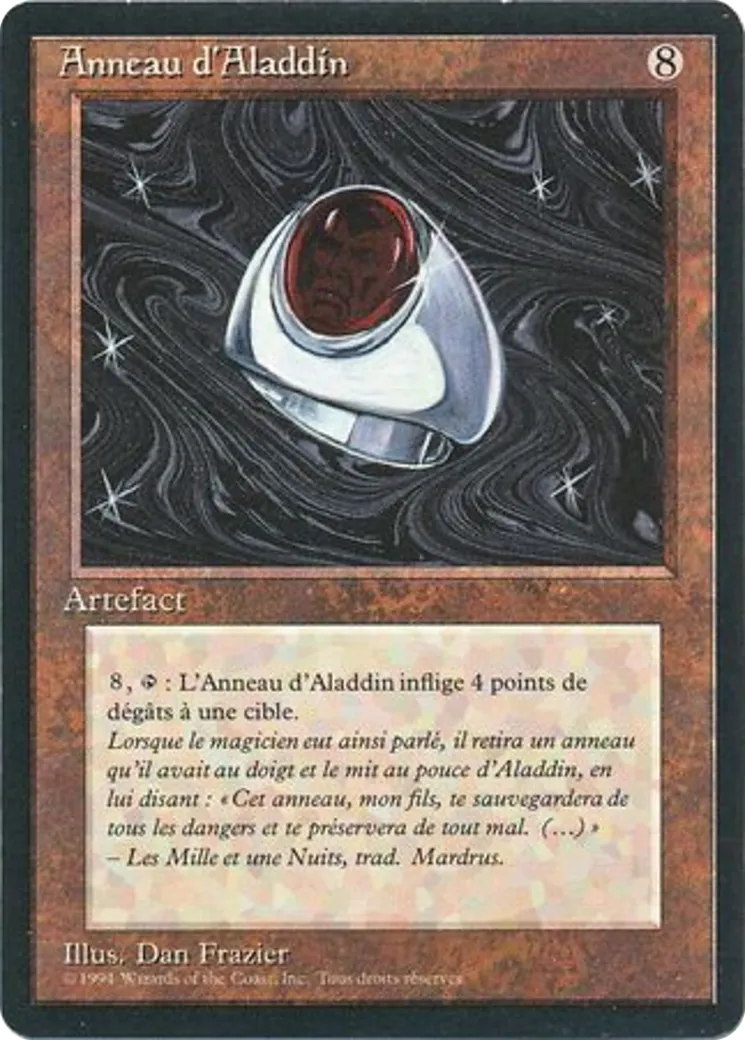 Aladdin's Ring — Foreign Black Border — Magic: The Gathering