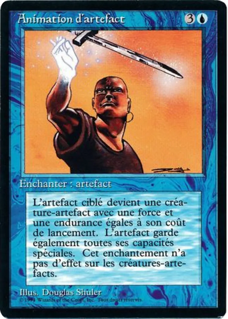 Animate Artifact — Foreign Black Border — Magic: The Gathering