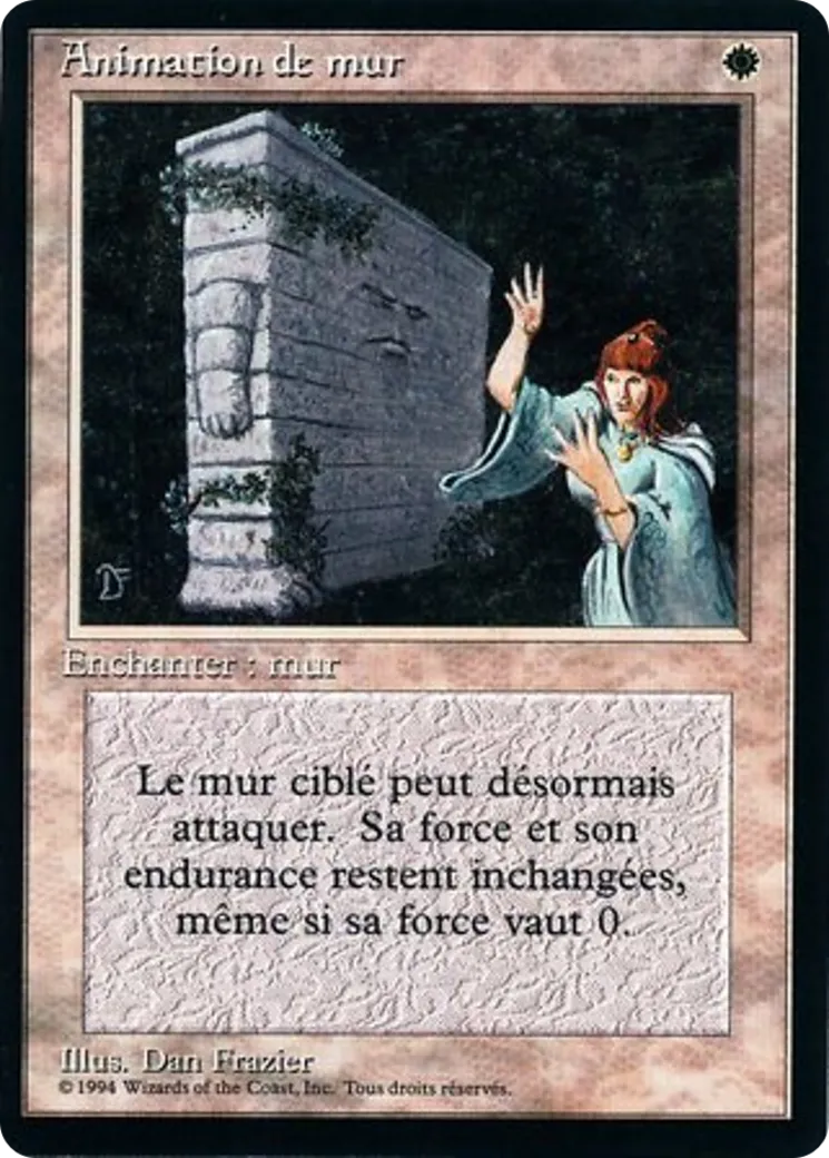 Animate Wall — Foreign Black Border — Magic: The Gathering