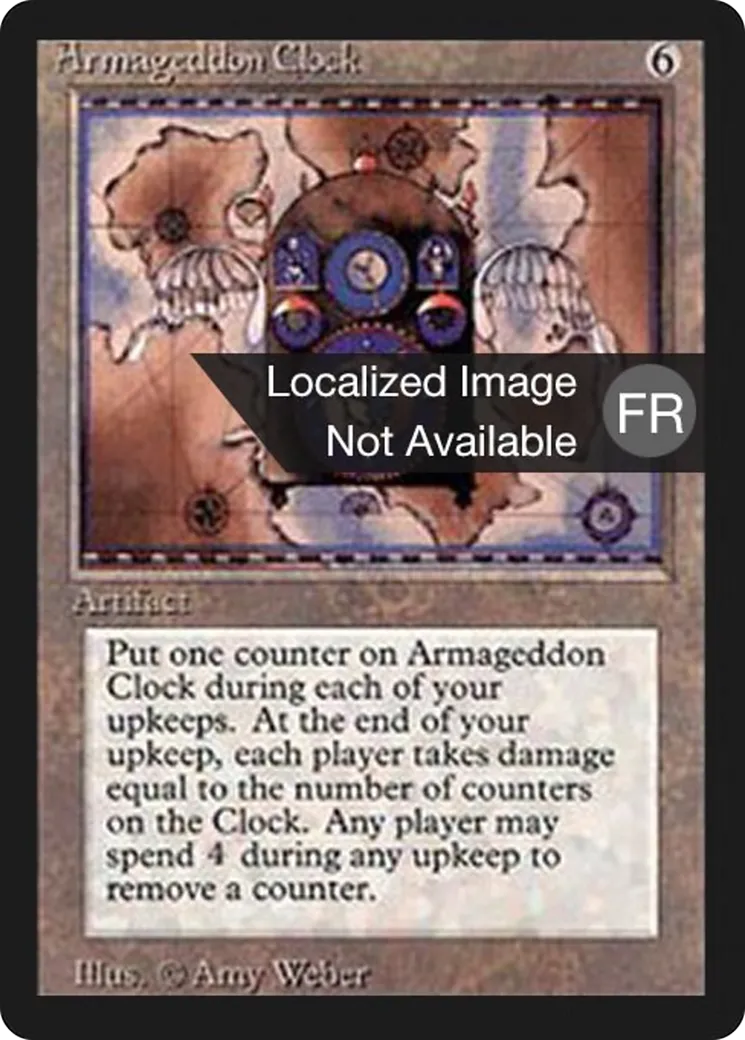 Armageddon Clock — Foreign Black Border — Magic: The Gathering
