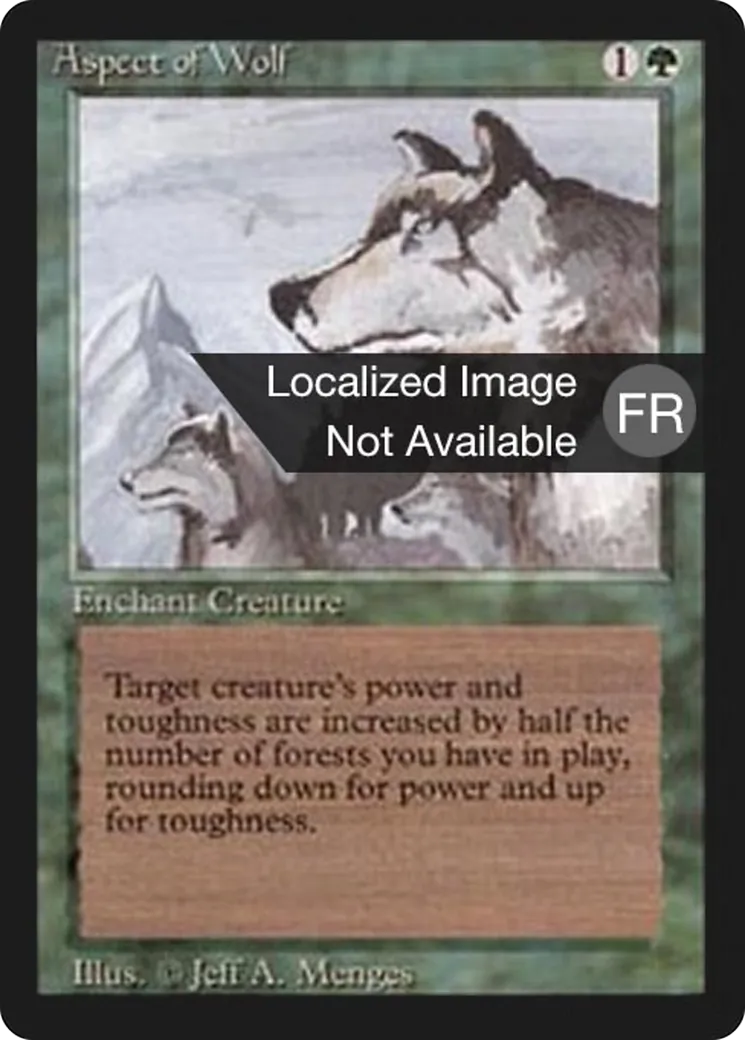 Aspect of Wolf — Foreign Black Border — Magic: The Gathering