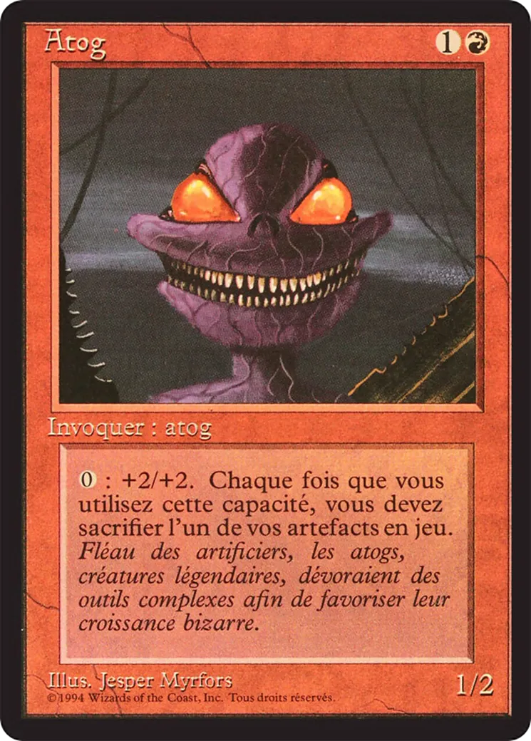 Atog — Foreign Black Border — Magic: The Gathering