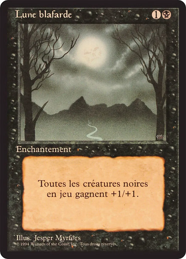Lune blafarde — Foreign Black Border — Magic: The Gathering
