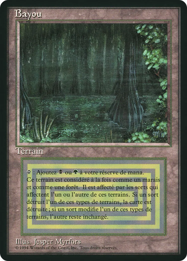 Bayou — Foreign Black Border — Magic: The Gathering